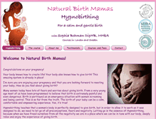 Tablet Screenshot of naturalbirthmamas.com